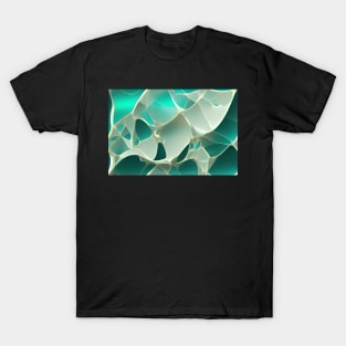 Vibrant 3D Fractal Glass Art T-Shirt